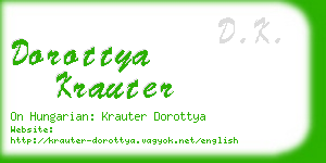 dorottya krauter business card